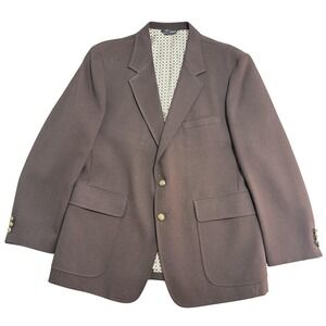 Vintage‎ Royal Craft Blazer Mens 42S Brown Sport Coat Made USA Classic 70s